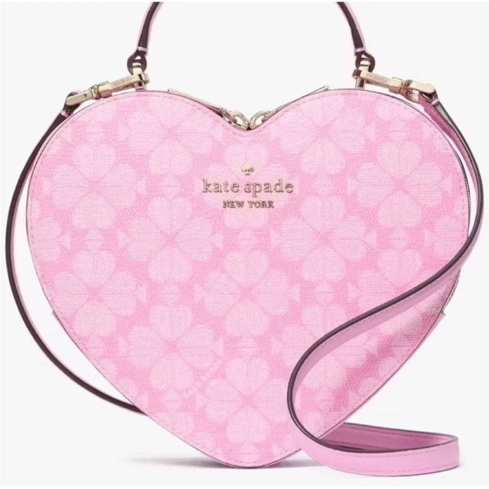 Kate Spade Love Shack Spade Flower Heart Crossbody, Parisian Rose Color